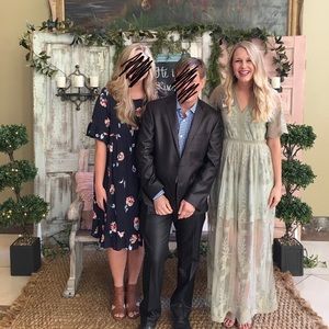 Altard State Sage Green Lace Maxi Dress